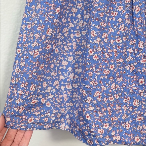 MADEWELL XL Tie Strap Tiered Midi Dress • Summer Vines Romantic Ditsy Floral - Picture 6 of 13